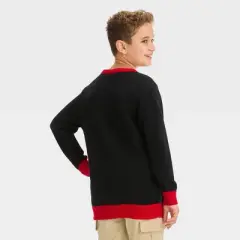 Boys' Elf 'Santa' Holiday Sweater - Black