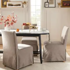 Canvas Slipcover Armless Dining Chair - Hearth & Hand&trade; with Magnolia