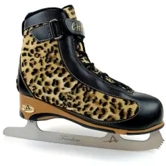 American Athletic Women's Cheetah Softboot Figure Skate