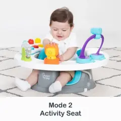 Smart Steps Explore N Play 5-in-1 Activity to Booster Seat - Blue Safari Fun