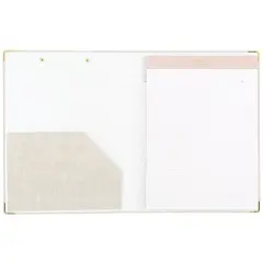 Sugar Paper Essentials Clipfolio Tan: Office Supplies Desk Organizer & Document Holder, 12.563" x 9.563"