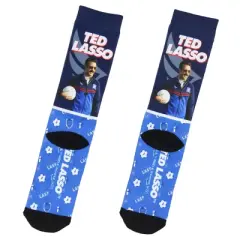 Ted Lasso Original Series Team Lasso Believe Sublimated Mid-Calf Crew Socks Multicoloured