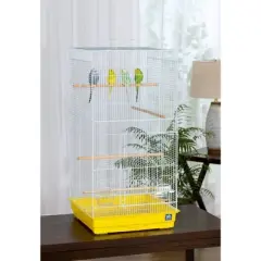 Prevue Pet Products Tall Tiel Cage Yellow Bird Cage.