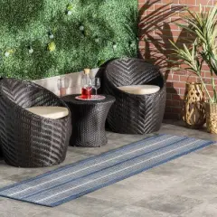nuLOOM Piper Nautical Striped Indoor and Outdoor Patio Area Rug