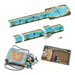 River Valley Glassworks Game: Asmodee Strategy Board for 2-5 Players, Educational Tile Game, 30-Minute Play