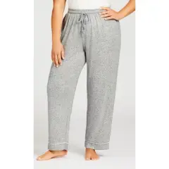 Women's Plus Size Hacci Sleep Pant - gray | AVENUE