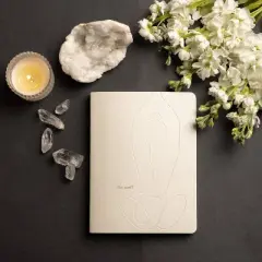 Ruled Journal 6"x8" Vegan Leather Be Well - DesignWorks Ink: Lined Notebook for Adults, Ribbon Marker, 192 Pages