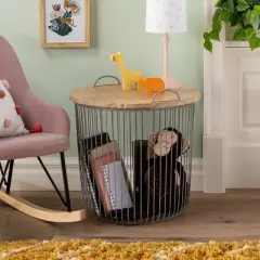 Wire Kids' Storage Floor Bin Gray - Pillowfort&trade;