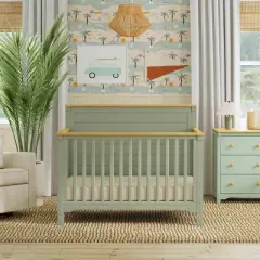 eLite Shea 4-in-1 Convertible Crib Light Sage