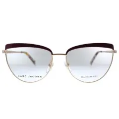 Marc Jacobs MARC 401 LHF Womens Cat-Eye Eyeglasses Opal Burgundy 55mm