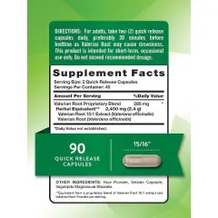 Nature's Truth Valerian Root 2400mg | 90 Capsules