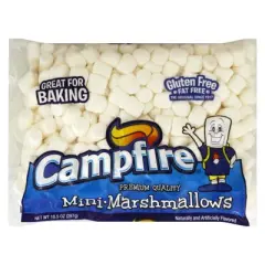 Campfire Premium Quality Mini Gluten-Free Marshmallows - Case of 24/10.5 oz