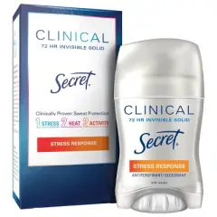 Secret Clinical Strength Invisible Solid Antiperspirant & Deodorant for Women - Stress Response - 1.6oz