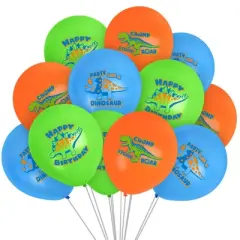 Treasures Gifted Dinosaur Balloon Bouquet - Dinosaur Party Supplies - 24 Pack