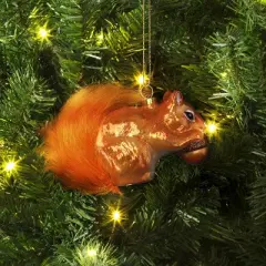3.5" Christmas Glass Squirrel Ornament - Wondershop&trade;