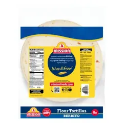 Mission Burrito Size Super Soft Flour Tortillas - 20oz/8ct