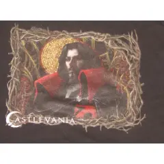 Castlevania Logo with Dracula Men's Black Graphic Hoodie