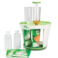 Sprout Cups Baby Food Maker (11 Pcs) Make 4 6oz Food Squeeze Purees w Fill Station, Pouches, Funnel, Tubes & Plunger- Dishwasher Safe & BPA Free
