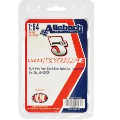 Winged Sprint Car #5W Lucas Wolfe "Pabst Blue Ribbon" Lucas Wolfe Racing "World of Outlaws" 2022 1/64 Diecast Model Car by ACME