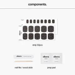 Ohora Gel Pedi Nail Design Line - Pirate - 30ct