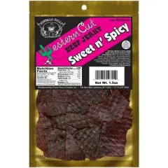 Buffalo Bills 1.5oz Western Cut Sweet n Spicy Beef Jerky - Ten 1.5oz Packs