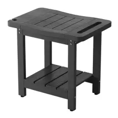 Sonkuki HIPS Waterproof Shower Benches for Inside with Shower Head Holder for Spa, Bath, Shaving Legs