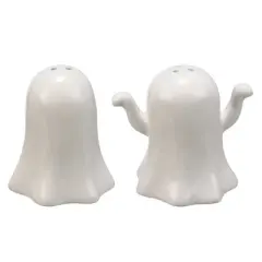 Tabletop 3.25 In Ghost Salt & Pepper Set Halloween , Halloween Spooky (2PC)