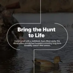 Avian X Power Swimmer Gadwall Drake Motion Duck Decoy, 10+ Hour Battery, Non-Fouling Motor Design, & Stabilized Foam-Filled Body for Waterfowl Hunting