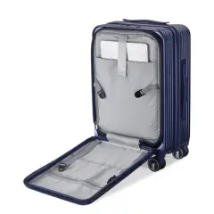 Lyngins 20/24/28 Inch 3 PCs Expandable Carry on Luggage Sets,Suitcases Sets with Front Pocket and Spinner Wheels for Family Trips