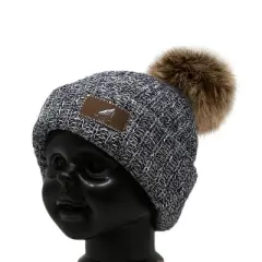 Arctic Gear Toddler Cotton Cuff Hat with Pom