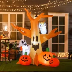 ACEPANO 90 in. H Halloween Inflatable Outdoor Decoration For Garden, Lawn, Party & Festival-Multicolor