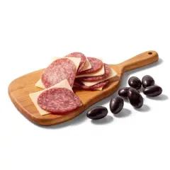 Uncured Genoa Salami, Provolone Cheese and Dark Chocolate Covered Almonds Snacker - 2.25oz - Good & Gather&trade;