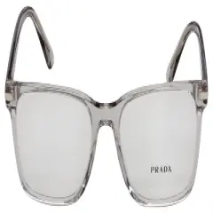 Prada PR 14WV U431O1 Unisex Rectangle Eyeglasses Crystal Grey 54mm