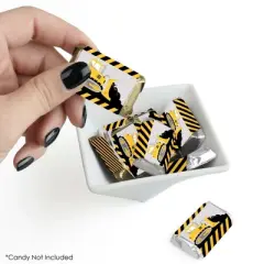 Big Dot of Happiness Dig It - Construction Party Zone - Mini Candy Bar Wrapper Stickers - Baby Shower or Birthday Party Small Favors - 40 Count