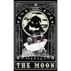 Junior's The Nightmare Before Christmas Halloween Oogie Boogie and his Boys Moon Tarot Card Racerback Tank Top