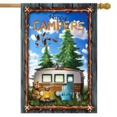Outdoors Camper Summer House Flag 28 x 40 Briarwood Lane