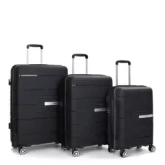 Whisen 3-Piece Set(20/24/28 in.) Luggage Sets Hardshell Lightweight Suitcase with TSA Lock
