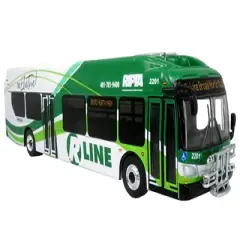 New Flyer Xcelsior Charge NG Electric Transit Bus RIPTA "R Line Broad/North Main" 1/87 Diecast Model by Iconic Replicas