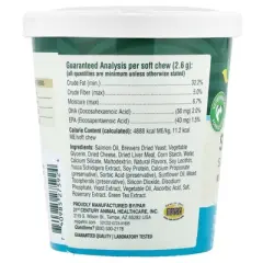 petnc NATURAL CARE Skin & Coat Soft Chews, All Dog, Liver, 60 Soft Chews, 5.5 oz (156 g)