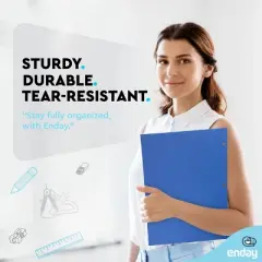 Paper Folders with Pockets 2 Pocket Folders Bulk, Two Pocket Folders, Bulk Folders, 100 Pack File Folders with Pockets, - by Enday