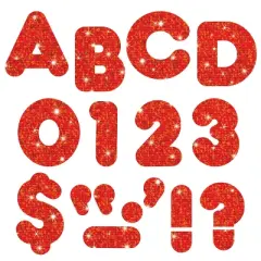 TREND Red Sparkle 4" Casual UC Ready Letters&reg;