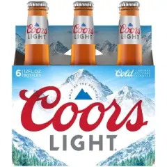 Coors Light Beer - 6pk/12 fl oz Bottles
