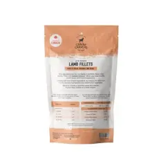Canine Cravers Single Ingredient Air Dried Dog Treats - Premium Lamb Fillets 5.3 oz - Pouch