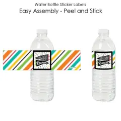 Big Dot of Happiness Still Got Class - High School Reunion Party Water Bottle Sticker Labels - Set of 20