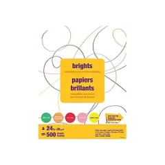 MyOfficeInnovations Brights 24 lb. Colored Paper Assorted Colors 733088