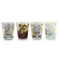 Silver Buffalo Disney Nightmare Before Christmas Halloween Town Mini Shot Glasses | Set of 4