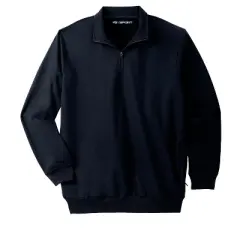 KingSize Men's Big & Tall Quarter Zip-Front Wicking Fleece Jacket by KS Sport