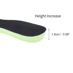Unique Bargains Durable Invisibility Height Increase Half Pad Shoe Inserts 2 Pair