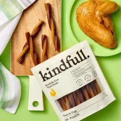 Rawhide-Free Twist Stick Dog Treats Chicken Flavor - 9.6oz/15ct - Kindfull&trade;