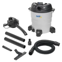 Quipall EC818-1200 1200-Watt 8.3 Gallon Plastic Tank Wet/Dry Vacuum